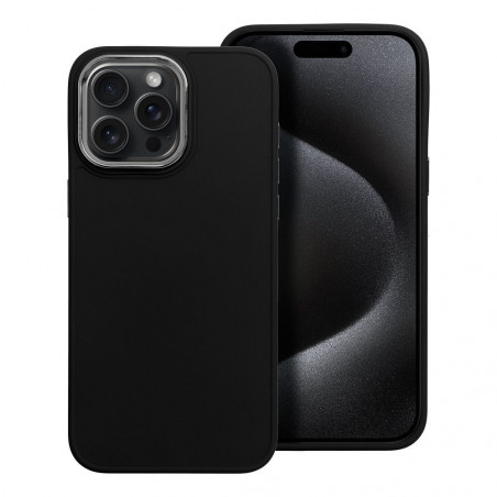 Apple iPhone 15 Pro Max Coque FRAME Élégant  Noir