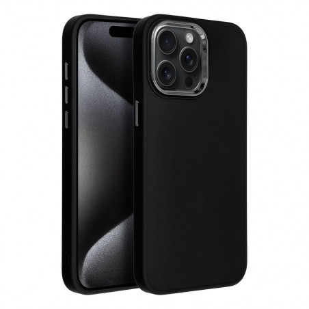Apple iPhone 15 Pro Max Coque FRAME Élégant  Noir