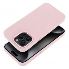 Apple iPhone 15 Pro Max Coque FRAME Élégant  Rose poudré