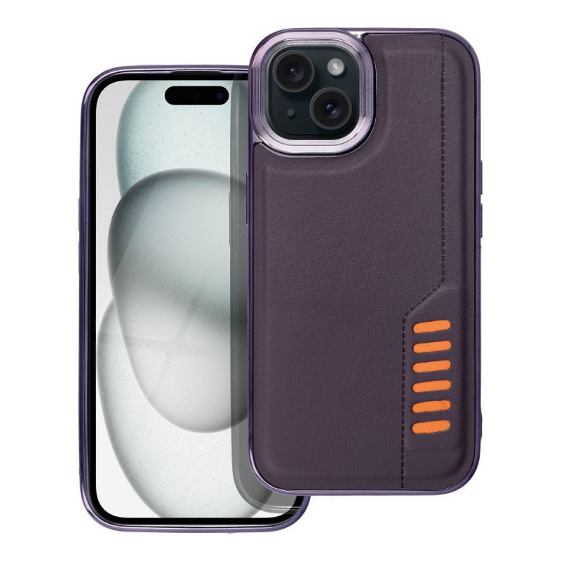 Apple iPhone 15 Coque MILANO Pourpre foncé