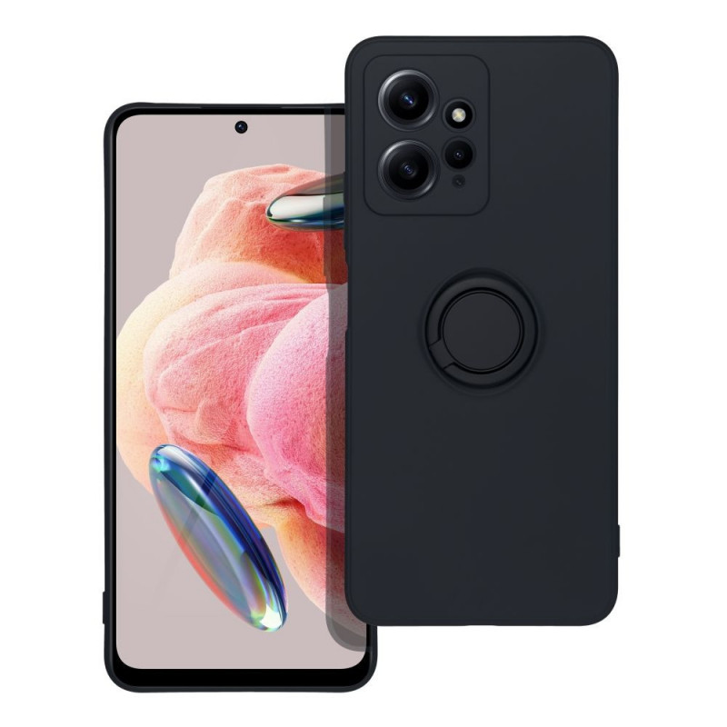 XIAOMI Redmi Note 12 4G Coque Silicone ring Noir