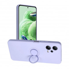 XIAOMI Redmi Note 12 5G Coque Silicone ring Violet (Violet)
