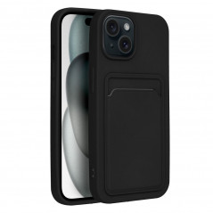 Apple iPhone 15 Coque Card Noir