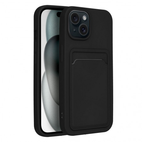 Apple iPhone 15 Coque Card Noir