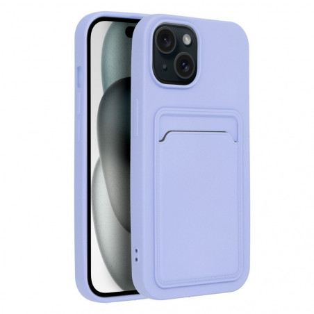 Apple iPhone 15 Coque Card Violet (Violet)