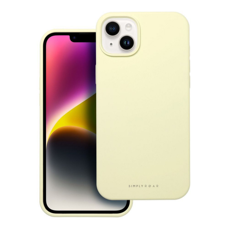 Apple iPhone 14 Plus Coque Roar Cloud-Skin Jaune clair