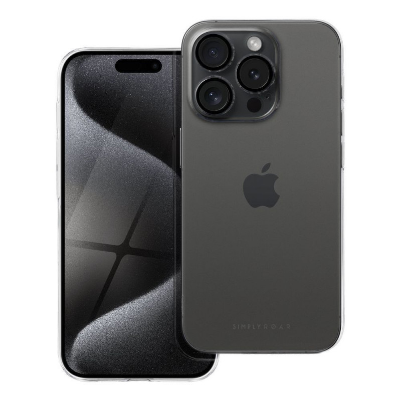 Apple iPhone 15 Pro Coque Roar Pure Simple Fit  Noir