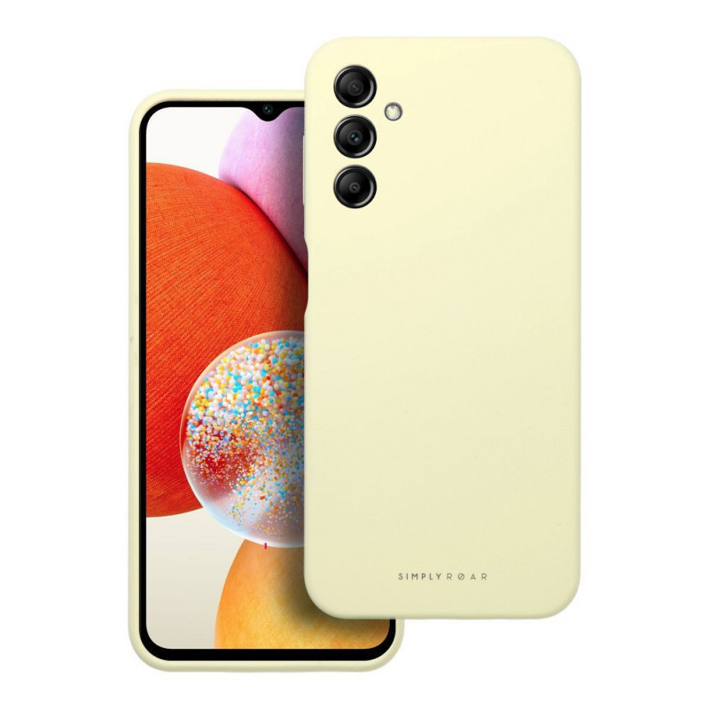 Samsung Galaxy A14 LTE Coque Roar Cloud-Skin Jaune clair