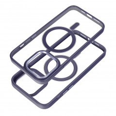 Apple iPhone 15 Pro Max Coque Color Edge Mag MagSAFE  Violet profond