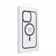 Apple iPhone 15 Plus Coque Color Edge Mag MagSAFE  Violet profond