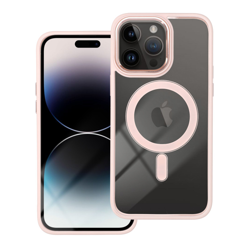 Apple iPhone 14 Pro Max Coque Color Edge Mag MagSAFE  Rose