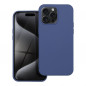 Apple iPhone 15 Pro Max Coque Silicone Élégant  Bleu
