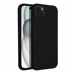 Apple iPhone 15 Coque Silicone Élégant  Noir