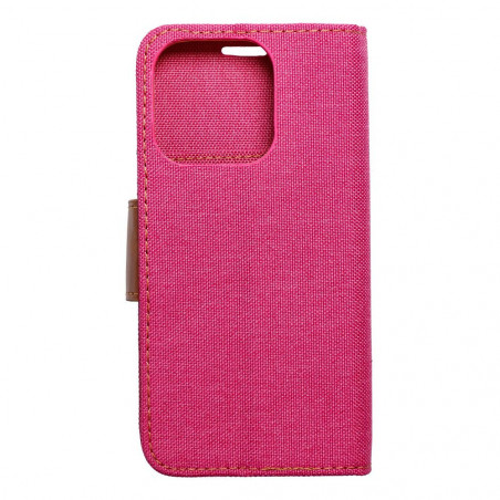 Apple iPhone 15 Pro Portefeuilles Canvas Book Rose
