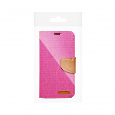 Apple iPhone 15 Pro Portefeuilles Canvas Book Rose