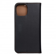 Apple iPhone 15 Portefeuilles Leather case SMART PRO Élégant  Noir