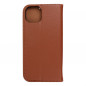 Apple iPhone 15 Plus Portefeuilles Leather case SMART PRO Élégant  Brun