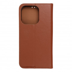 Apple iPhone 15 Pro Portefeuilles Leather case SMART PRO Élégant  Brun