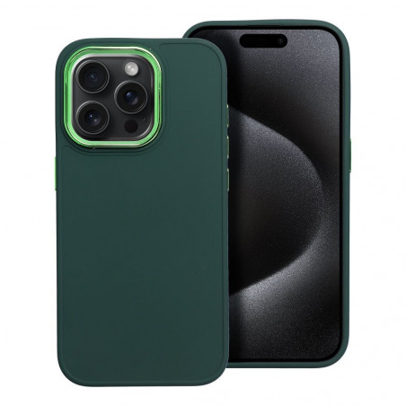 Apple iPhone 15 Pro Coque FRAME Élégant  Vert