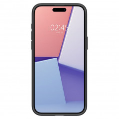 Apple iPhone 15 Pro Max Coque Spigen Ultra Hybrid Clair comme du cristal  Noir mat