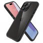 Apple iPhone 15 Pro Max Coque Spigen Ultra Hybrid Clair comme du cristal  Noir mat