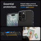 Apple iPhone 15 Pro Max Coque Spigen Ultra Hybrid Clair comme du cristal  Noir mat
