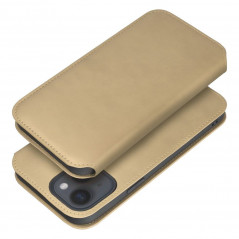 Apple iPhone 15 Pro Portefeuilles Dual Pocket book Or