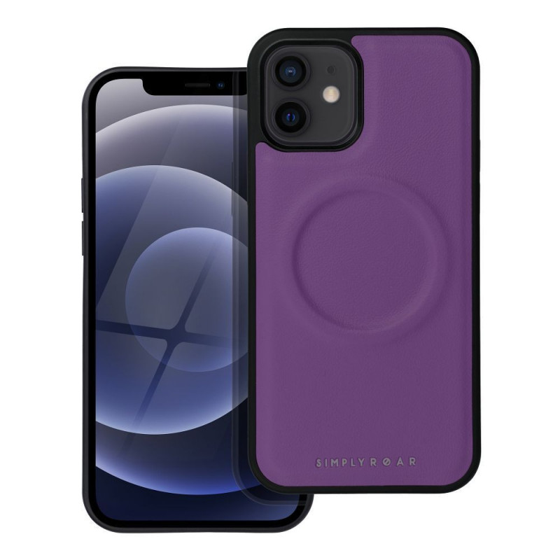 Apple iPhone 12 Coque Roar Mag Morning Élégant  MagSAFE  Violet (Purple)