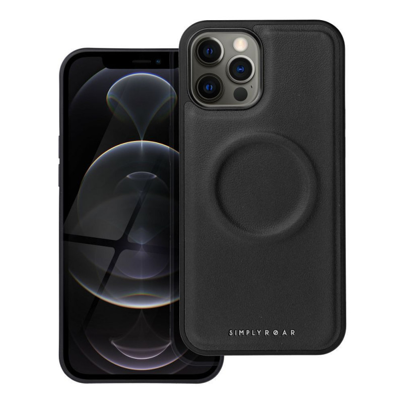 Apple iPhone 12 Pro Max Coque Roar Mag Morning Élégant  MagSAFE  Noir