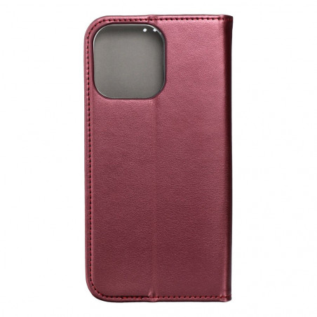Apple iPhone 15 Pro Max Portefeuilles Smart Magneto book Bourgogne