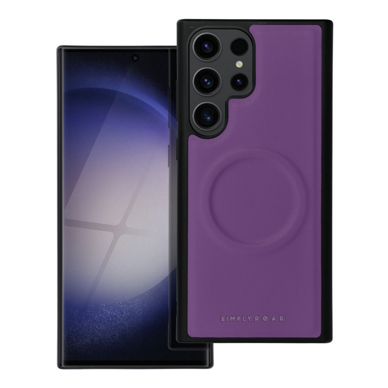 Samsung Galaxy S23 Ultra 5G Coque Roar Mag Morning Élégant  MagSAFE  Violet (Purple)
