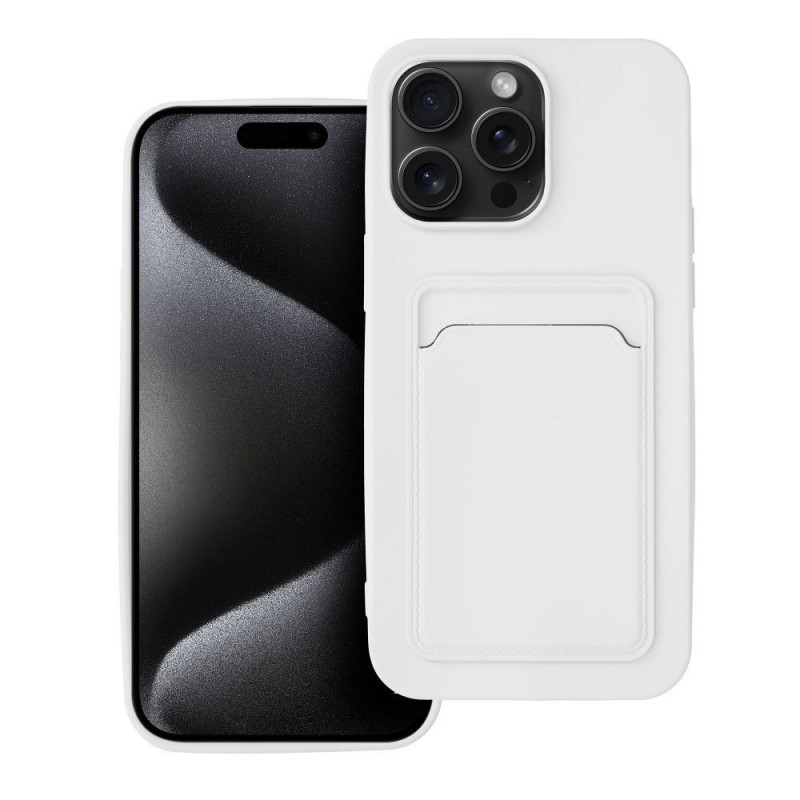 Apple iPhone 15 Pro Max Coque Card Blanc