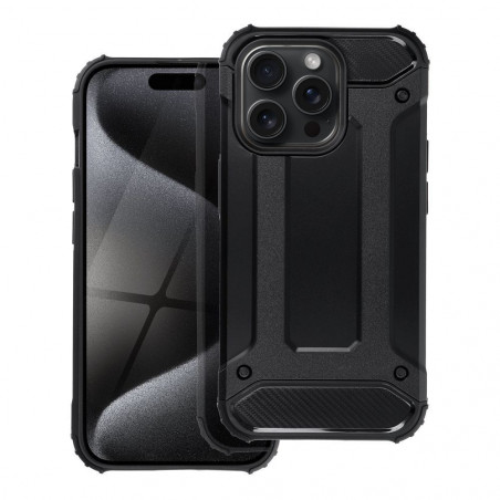 Apple iPhone 15 Pro Couverture durcie Armor Noir