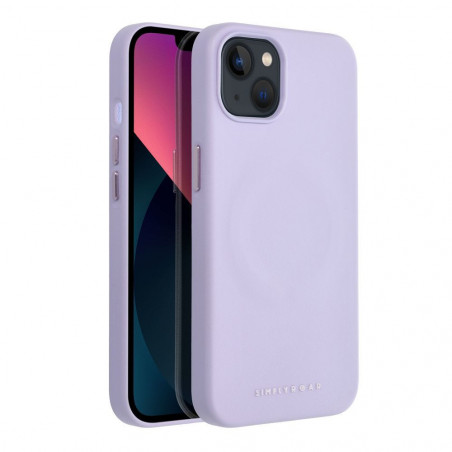 Apple iPhone 13 Coque Roar Leather Mag Élégant  MagSAFE  Violet (Purple)