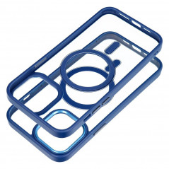 Apple iPhone 13 Pro Max Coque Color Edge Mag MagSAFE  Bleu marine
