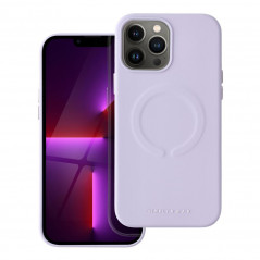 Apple iPhone 13 Pro Max Coque Roar Leather Mag Élégant  MagSAFE  Violet (Purple)