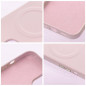 Apple iPhone 14 Plus Coque Roar Leather Mag Élégant  MagSAFE  Rose vif