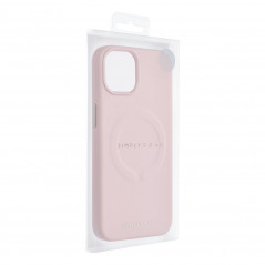 Apple iPhone 14 Pro Max Coque Roar Leather Mag Élégant  MagSAFE  Rose vif