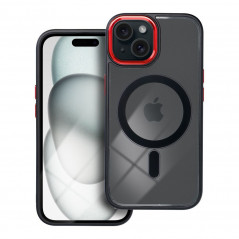 Apple iPhone 15 Coque Color Edge Mag MagSAFE  Noir