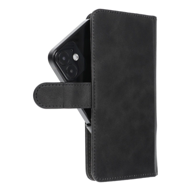 Samsung Galaxy S21 5G Etui universel, Portefeuilles COMMON book Élégant, Doublure douce à l'intérieur  Noir