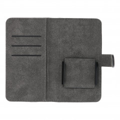 Samsung Galaxy S21 5G Etui universel, Portefeuilles COMMON book Élégant, Doublure douce à l'intérieur  Noir