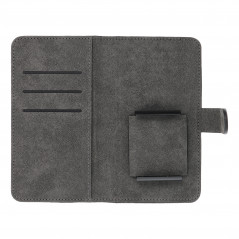 Samsung Galaxy S21 5G Etui universel, Portefeuilles COMMON book Élégant, Doublure douce à l'intérieur  Noir