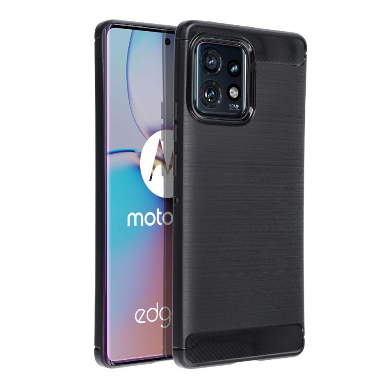 Motorola Edge 40 Pro 5G Coque Carbon Élégant  Noir