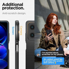 XIAOMI Redmi Note 12 Pro 5G Coque Spigen  Liquid Air Noir mat