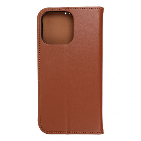 Apple iPhone 15 Pro Max Portefeuilles Leather case SMART PRO Élégant  Brun