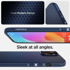 Apple iPhone 15 Coque Spigen  Liquid Air Bleu marine