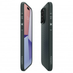 Apple iPhone 15 Pro Max Coque Spigen  Liquid Air Vert abysses