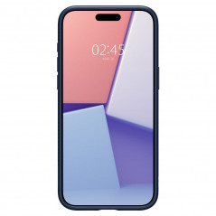 Apple iPhone 15 Pro Max Coque Spigen  Liquid Air Bleu marine