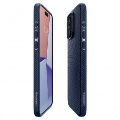 Apple iPhone 15 Pro Max Coque Spigen  Liquid Air Bleu marine