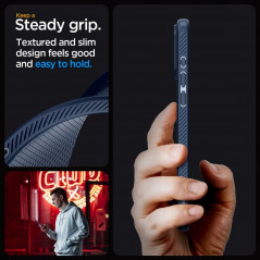 Apple iPhone 15 Pro Max Coque Spigen  Liquid Air Bleu marine